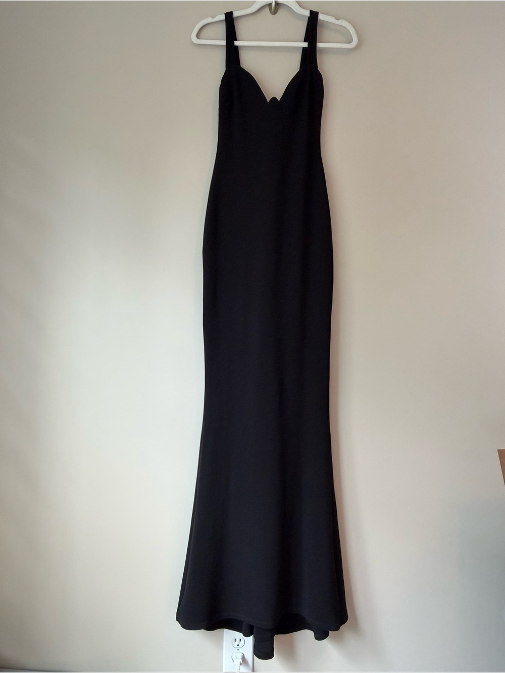 NOOKIE Romance Gown Black Sweetheart Cutout Bodycon Maxi Dress XS Formal